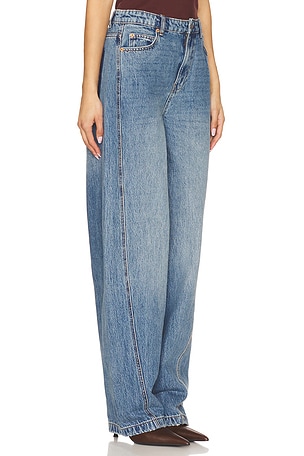 SEROYA Briar Wide Leg Jeans in Blue