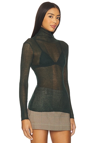 SEROYA Piper Sweater in Dark Green