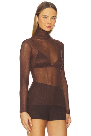 SEROYA Piper Sweater in Brown