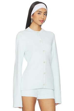 SEROYA Tira Knit Cardigan in Baby Blue