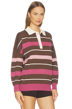 SEROYA Taby Sweater in Brown,Pink