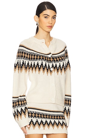 SEROYA Amaya Cardigan in Cream. Size M. Also