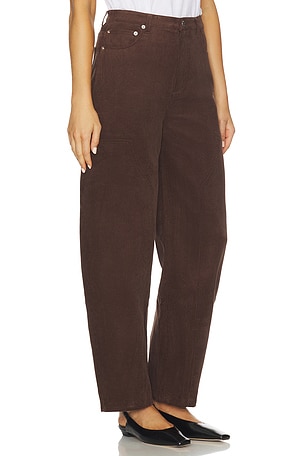 SEROYA PANTALON EN VELOURS FABI en Marron