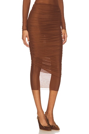 SEROYA Thessa Skirt in Brown