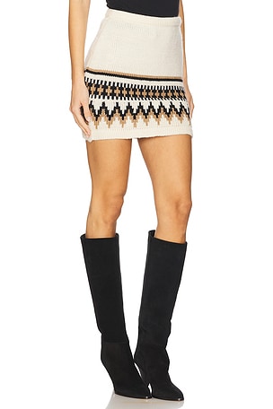 SEROYA Sierra Mini Skirt in Cream