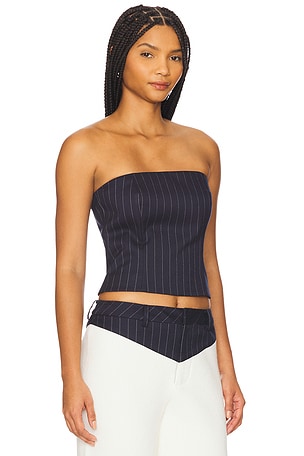 SEROYA Bridgette Bustier Top in Navy