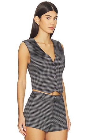 SEROYA Tatiana Vest in Charcoal