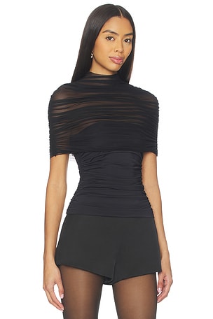 SEROYA Laila Top in Black