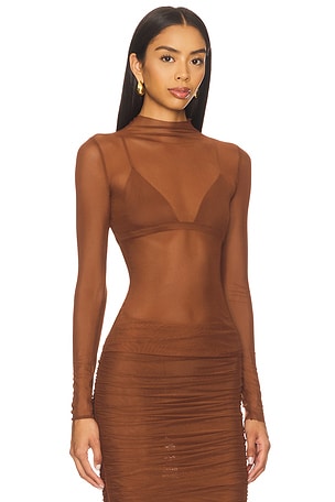 SEROYA Raffaella Top in Brown