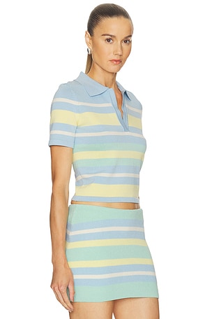 SEROYA Panie Knit Top in Mint