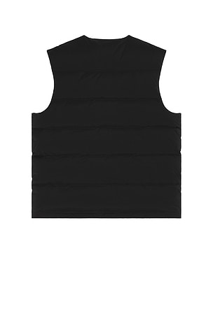 SUPERVSN Contrast Puffer Vest in Black