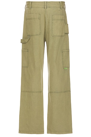 SUPERVSN Double Knee Work Pant in Olive