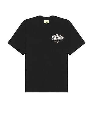 SUPERVSN Self Realization Short Sleeve Tee in Black