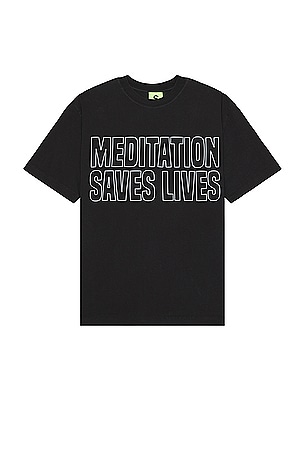 Meditation Saves Lives Short Sleeve T-Shirt SUPERVSN