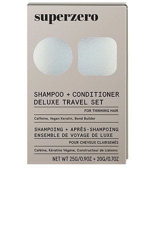 JUEGO PARA CABELLO SHAMPOO & CONDITIONER DELUXE TRAVEL SET superzero