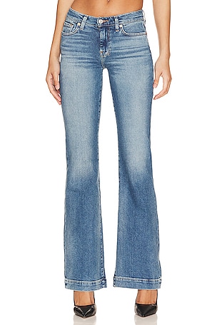 Womens - High Rise Skinny Flare Jeans in Lighter Indigo Vintage