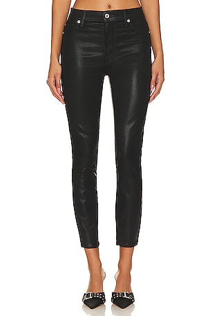 Commando Faux Leather Five Pocket Pant in Black