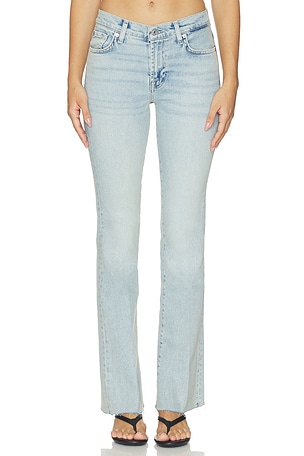 7 For All Mankind Bootcut Tailorless Jean in Blue