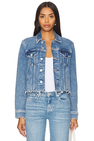 Grlfrnd cara cropped denim jacket best sale