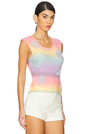 Susan Fang Gradient Knit Vest in Blush