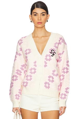 Monogram Knit Cardigan Susan Fang