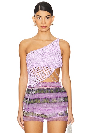 Diagonal Crochet Beaded Top Susan Fang