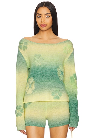 Gradient Clover Knit Jumper Susan Fang