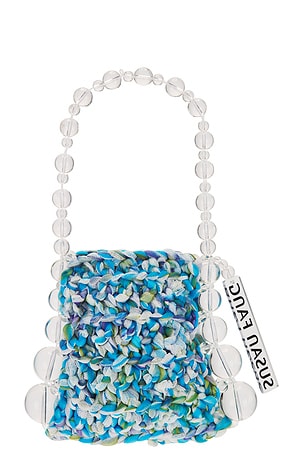 Susan Fang Beaded Crochet Bag in Blue