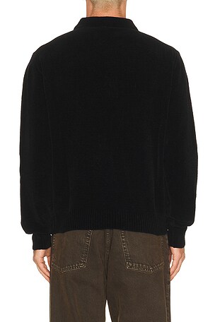 Sunflower Chenile Polo in Black
