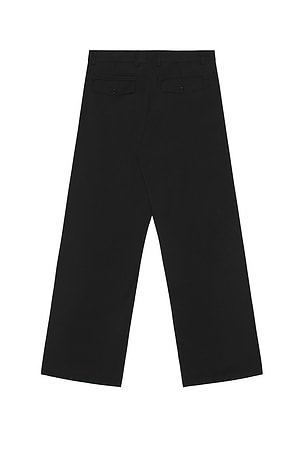 Sunflower Wide Pleated Trouser in Black