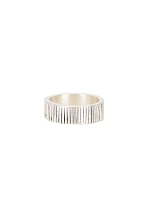 Serge de Nimes Verdant Ring in Metallic Silver