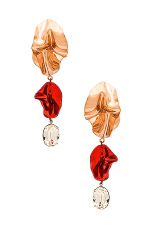 Cindy Crystal Drop Earrings Sterling King