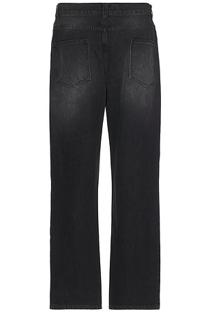 Sinclair Global Country Patched Denim Jean in Black