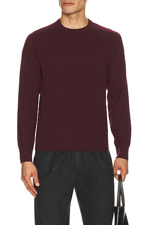 Relaxed Fit Raglan Crewneck Sweater Soft Goat