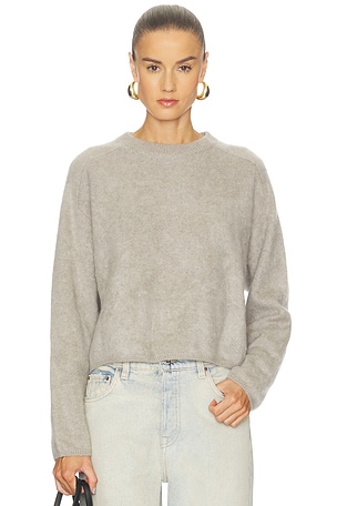 Brushed Crewneck Sweater Soft Goat