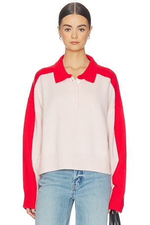 Color Block Polo Shirt Soft Goat