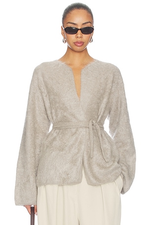 Brushed Cardigan Soft Goat