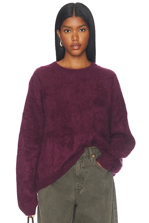 Brushed Boyfriend Crewneck Soft Goat