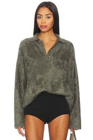 Brushed Polo Shirt Soft Goat