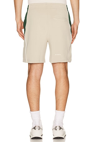 Students Golf Exhibition Track Shorts in Tan. Size L. Also
