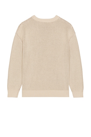 Students Golf 1st String Knit Crew Sweater in Tan