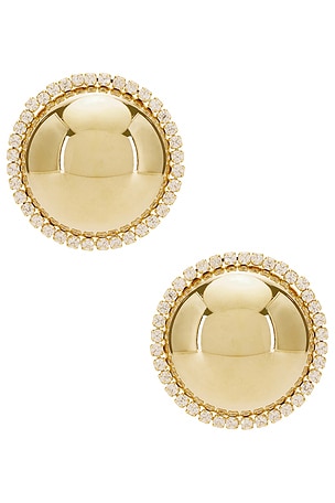 BOUCLES D'OREILLES GOLD DOME PAVE SHASHI