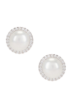 Halo Pearl Stud SHASHI