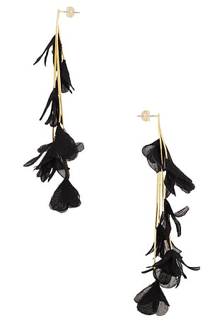 SHASHI Florence Multi Drop Earring in Black