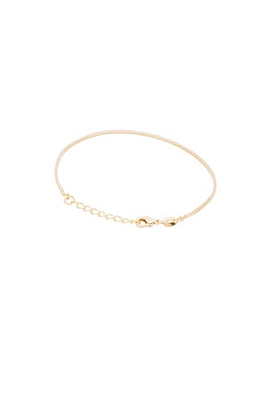 SHASHI Micro Teeny Tiny Tennis Bracelet in Metallic Gold