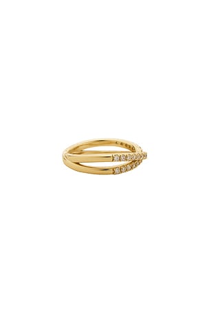 SHASHI Staci Double Pave Ring in Metallic Gold
