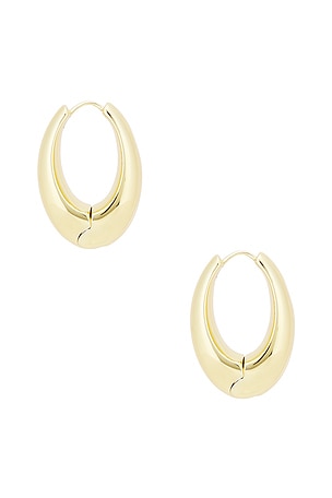 SHASHI Cameron Hoop Earring in Metallic Gold