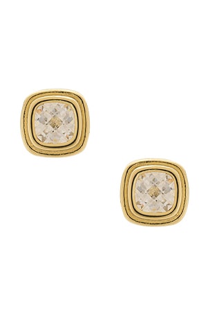 Cushion Bezel Stud SHASHI