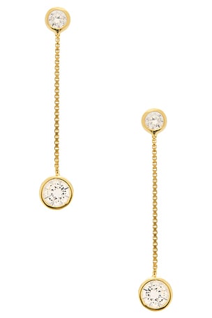 Solitaire Chain Drop Earring SHASHI