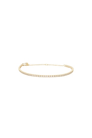 SHASHI Tennis Bracelet in Diamond in Metallic Gold